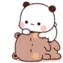 Panda Abraçando um Urso