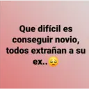 Que difícil es
conseguir novio,
todos extrañan a su
ex..