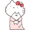 Hello Kitty × Usamaru by silvan 25