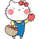 Hello Kitty × Usamaru by silvan 11