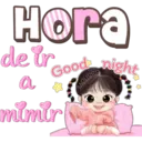 Hora
de ir
Good
a x
mimir
night
Melissa