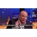 Non piangere, o perlomeno non
piangere qui