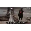 'TIS BUT A SCRATCH,