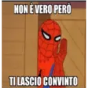 NON È VERO PERÒ
TI LASCIO CONVINTO