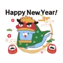 OBAKENEKO the kitten Animated Stickers 17