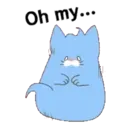 OBAKENEKO the kitten Animated Stickers 6