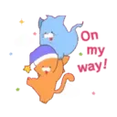 OBAKENEKO the kitten Animated Stickers 1