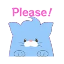 OBAKENEKO the kitten Animated Stickers 18