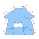 OBAKENEKO the kitten Animated Stickers 16
