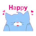 OBAKENEKO the kitten Animated Stickers 10