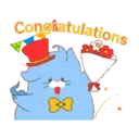OBAKENEKO the kitten Animated Stickers 11