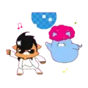 OBAKENEKO the kitten Animated Stickers 19