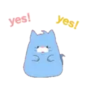 OBAKENEKO the kitten Animated Stickers 8