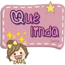 Pink text doll 3