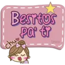 Pink text doll 9