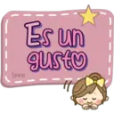 Pink text doll 28