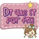 Pink text doll 13