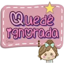 Pink text doll 19