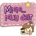 Pink text doll 18
