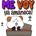 ME VOY
ya amanece!
t
t
Lorena