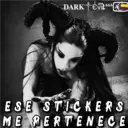DARKE
aM 666
ESE STICKERS
ME RERTENECE
