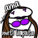 ama
Valentina
meti la pata