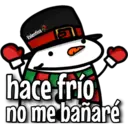 Valentina
15
hace frío
no me bañaré