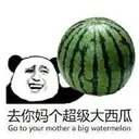 去你妈个超级大西瓜
Go to your mother a big watermelon