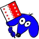 Blue Dog Flag 13
