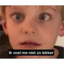 Ik voel me niet zo lekker