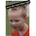 Jens die naar billen kijkt