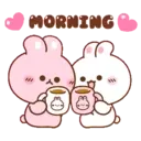 Koni & Ebi love couple rabbit 17