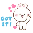 Koni & Ebi love couple rabbit 2