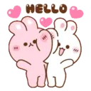 Koni & Ebi love couple rabbit 11