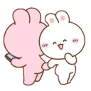 Koni & Ebi love couple rabbit 13