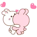 Koni & Ebi love couple rabbit 14