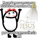 Recordamos un suceso histórico de mucha alegría Geysioy JESUS PRESENTE por eso hacemos fiesta eh!