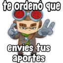 te ordenó que M envies tus aportes