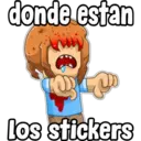 donde estan TO los stickers