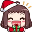 Girl red christmas 18