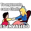 Tu argumento como Clarit? ÉS INVÁLIDO