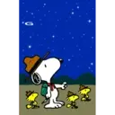 【中文】Snoopy 冬季應景全螢幕貼圖 1