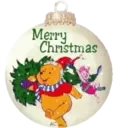 NAVIDAD WINNIE POOH Y AMIGOS BLANCA AT 7