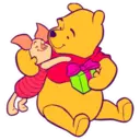 NAVIDAD WINNIE POOH Y AMIGOS BLANCA AT 4