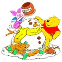 NAVIDAD WINNIE POOH Y AMIGOS BLANCA AT 18