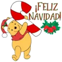 NAVIDAD WINNIE POOH Y AMIGOS BLANCA AT 9