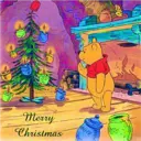 NAVIDAD WINNIE POOH Y AMIGOS BLANCA AT 6