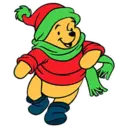 NAVIDAD WINNIE POOH Y AMIGOS BLANCA AT 10