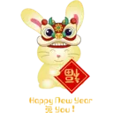 Chinese Rabbit Stickers 6
