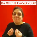 DA ME CHE CAZZO VUOI?